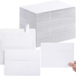 Fainne 400 Pcs A6 Envelopes 4x6 White Envelopes for 4x6 Cards, Photos, Invitations, Wedding, Graduation, Birthday, Bridal Shower, Announcements, Baby Shower, 6.5 x 4.75 Inches