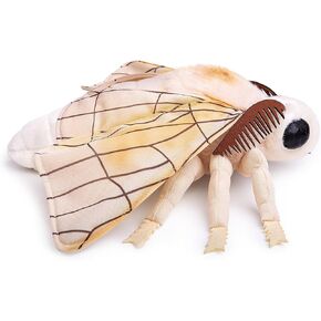 Simulation Silk Moth Plush Toy, Lifelike Silk Moth Stuffed Animal 14.56inch Cute Children Gift, Home Decoration……