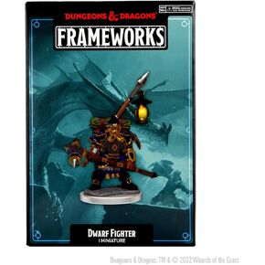 D&D Frameworks: Dwarf Fighter Male - Unpainted and Unassembled