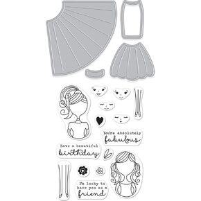 Hero Arts DC211 Stamp & Cut-Dress