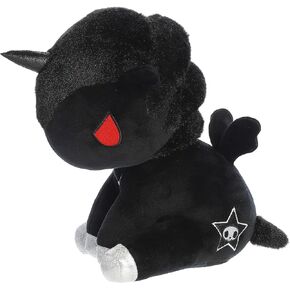 Aurora® Enchanting ©Tokidoki Fumo Stuffed Animal - Bright & Colorful Design - Showpiece Plush - Black 8.5 Inches