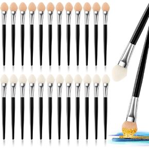 Zopeal Sponge Applicators Detailed Ink Paints Blending Brushes Painting Small Brushes Hand Tools for Pastel Artist Painting Pastels, DIY Scrapbooking Cards Making (24 Pcs)
