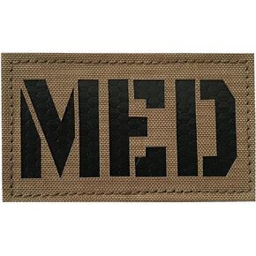 Tactical Medic Patches Morale IR Infrared Med Patch for IFAK,EMT, EMS, Military,Trauma, Medical, Hook-Fastener (OD Green)