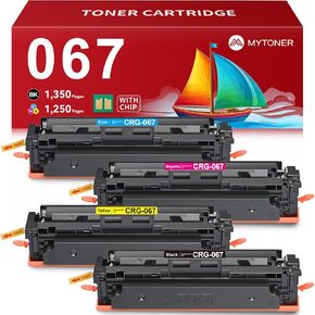 MYTONER 067 067H Toner Cartridge Set Compatible Replacement for Canon 067 067H Toner for Color imageCLASS MF656Cdw LBP632Cdw MF653Cdw LBP633Cdw MF654Cdw Printer (Black Cyan Magenta Yellow, 4 Pack)