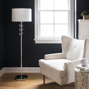 nuLOOM Branson 62" Crystal Floor Lamp