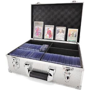 Toploaders Storage Box, Hard Toploaders Storage Case for 3" x 4" 35pt Rigid Card Holders, Card Deck Box Fits Cards, Top Loaders and Magnetic Card Holders (Black)
