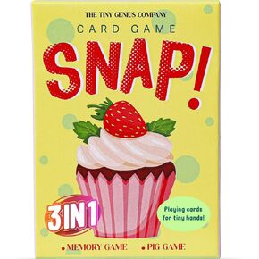 TGC Snap Cards, 3 in 1 Card Games for Kids, 3 Decks, Educational Memory Match & Creativity Game for Ages 5 & up, 52 Snap Cards for Encourages Imagination & Homeschool