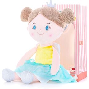 Gloveleya Dolls First Baby Girl Gifts Soft Stuffed Doll Yellow 15" with Gift Bag