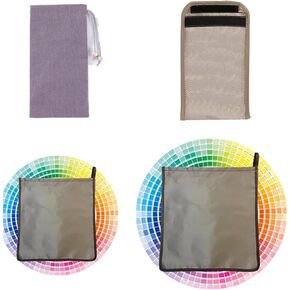Anti Rdiation Phone Case Compatible with iPhone 16 Faraday Bag Pouch Laptop Tablet Sleeve,5G Protection RF GPS RFID Privacy Case Covers Holsters (Silver)