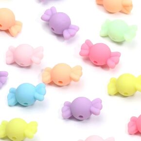 150pcs Opaque Acrylic Candy Beads Mixed Color,Charms for Jewelry Making,Making Cute DIY Jewelry Supplies,Bracelet Hanging Ornament,Loose Spacer for Jewelry Making and Diamond Necklace.(10mm)