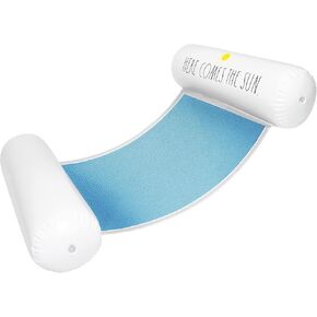Rae Dunn x Coconut Float Kids Hammock عوامات - حجم طفل متعدد الأغراض قابلة للنفخ ، كرسي سرج وصيرة - ركوب متعدد الاستخدامات لحفلات الصيف والسباحة