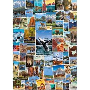 1000 Piece Jigsaw Puzzle - National Parks Puzzle