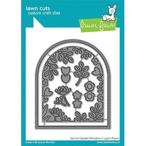 LAWN FAWN Secret Garden Window Lawn Cuts Custom Craft Die