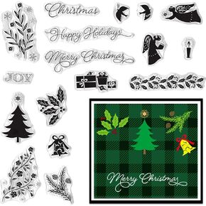ABTOLS Firework Clear Stamps for Card Making, Star Snowflake Clear Rubber Stamps Pentagram Silicone Reusable Stamp for DIY Scrapbooking Paper Craft Album Decor