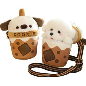 Cute Dog Stuffed Animals，Premium Plush Puppy Stuffed Animal with Backpack 10 Inch Stuffed Dog and Bag Gift for Kids(Color:Dog) in Saudi Arabia