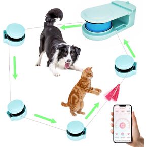 DC-1 Dog Toys for Large Dogs，Lure Coursing Machine,Dog Chase Toy Motorized Line，Dog Agility Course Backyard Set，Dog Toys