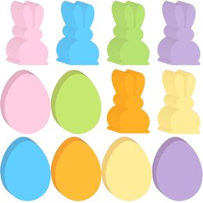 Seajan 200 pcs عيد الفصح أرنب البيض قطع البيض على شكل بيض على شكل عيد الفصح ، زخارف الفصول الدراسية للمعلمين DIY Craft Office School Decor in Kuwait