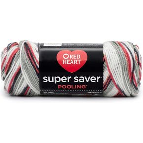 Red Heart Super Saver Pooling Haute Pooling ، 708 قدم (حزمة من 1)