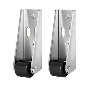 2Pcs 0.9 Inch Low Profile Casters, Gate Caster Wheels Replacement, Directional Swivel Plate Casters for Furniture, Super-Silent Small Wheels for Coffee Table, Drawer (2)