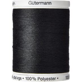 خيط GUTRERMANN ، البوليستر ، الأسود ، 1000 م ، 5.5 × 4x4 سم
