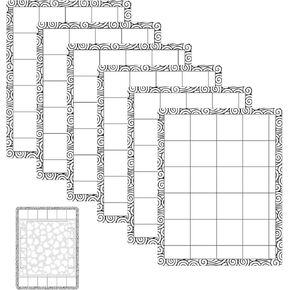 6PCS 4.75x6inch Mini Stick and Stamp Mat, Low Stcik Mat Multi-Use Low Tack Mat；for DIY Projects Paper Card Scrapbooking To Hold Project In Placeholding your stencil in place while ink blending.