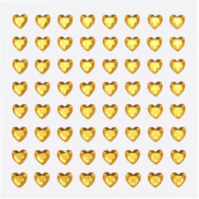 MECCANIXITY 256 Pcs Heart Rhinestone 6mm Self Adhesive Gems Stickers Jewelry Stickers for Valentine Makeup, Arts & Crafts, DIY, Jewelry Making Light Blue