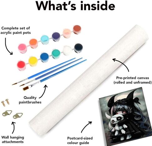 tigdtiu Gothic Paint by Numbers Kit for Adults Beginner- Dark Adult Paint by Number Kits On Canvas Adults' Paint-by-Number Kits DIY Oil Painting Kits for Gift Home Wall Decor 16x20 Inch in Saudi Arabia