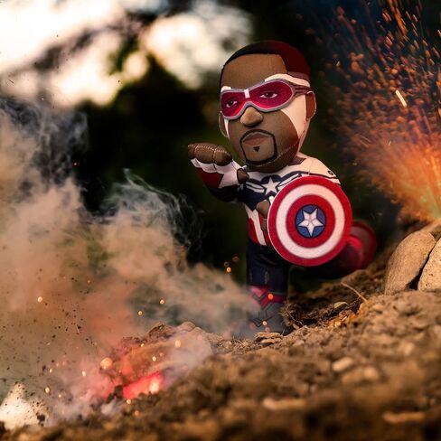 Bleacher Creatures Marvel Captain America 10" Plush Figure - Falcon Cap Superheroes for Play and Display in Kuwait