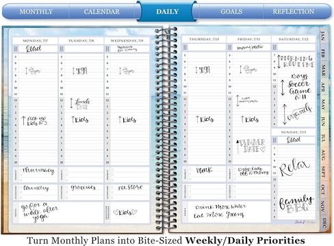Tools4Wisdom Planner 2025-2026 - April 2025-2026 Calendar - 8.5x11 Inch Hardcover - Monthly Weekly Daily Planner - A5J6 - Cherry Tree in Saudi Arabia