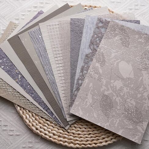Viviquen 15pcs اليدوي مصنوعة يدويًا الورق الورق الورق المحكم A5 Mesh Mesh Paper Paper Mix for Scrapbooking Junk Journal Journal Supplies Materials ، 5.8x8.2 inches (White) in Kuwait