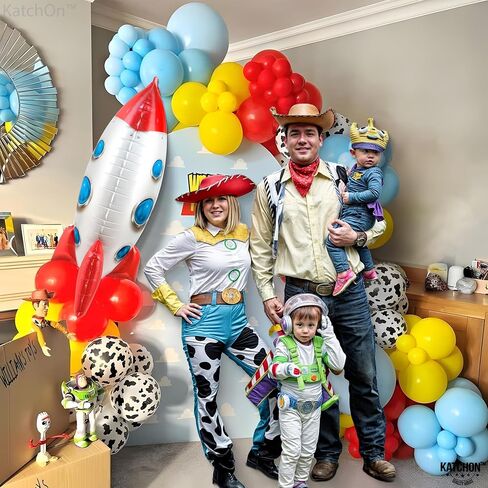 KatchOn, Huge Blue Rocket Balloons for Kids - 33 Inch, Pack of 1 | Spaceship Balloon, Space Themed Party Decorations | Space Balloons, Rocketship Balloons | Rocket Ship Balloon for Rocket Ship Decor in Saudi Arabia