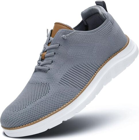 Mens Oxfords Casual Fashion Slip on Shoes Dress Business Sneakers Mesh Work Comfortable Lightweight Soft Sole in Kuwait