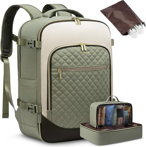 LOVEVOOK Travel Backpack for Women, Carry on Backpack Personal Item Travel Bag, 40L Travel Backpack Carry on Flight Approved, 17 Inch Waterproof Laptop Daypack for Weekender Gym Hiking in Saudi Arabia