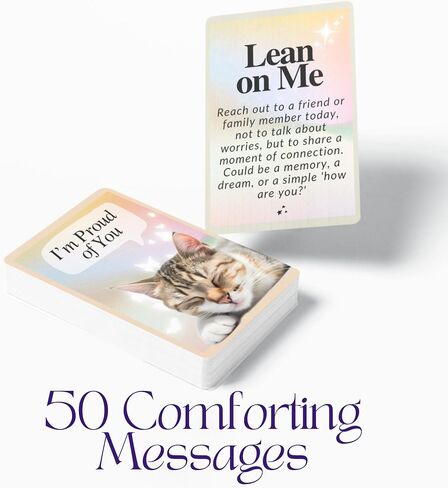 CATCHYOURDREAMS Cats for Comfort - 50 Inspirational Affirmations and Positive Activities for Healing and Peace - Stress Relief and Mindfulness Grief Cat Bereavement Sympathy Gift for Women in Saudi Arabia
