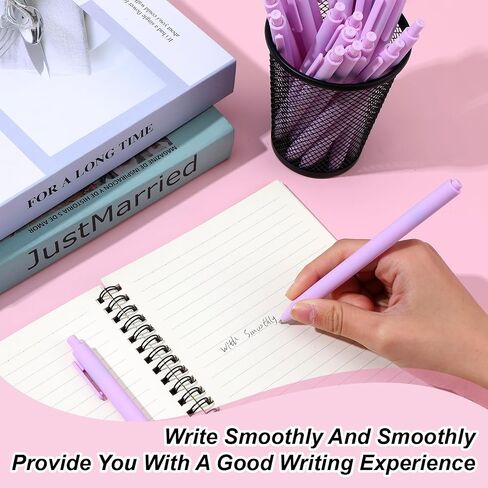 100 PCS Proper Pens Bens ، 1.0 mm Pink Click Pens ، Recortable Contrate Crinting Point Point Plat in Kuwait