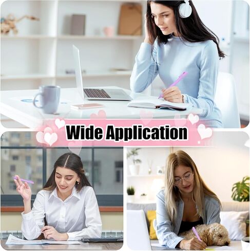 100 PCS Proper Pens Bens ، 1.0 mm Pink Click Pens ، Recortable Contrate Crinting Point Point Plat in Kuwait