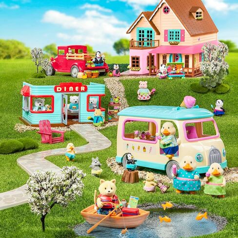 Li’l Woodzeez – Toy Patio – Doll Furniture – Playhouse Accessories – Playset for Kids – 3 Years + – Outdoor Patio Set in Saudi Arabia