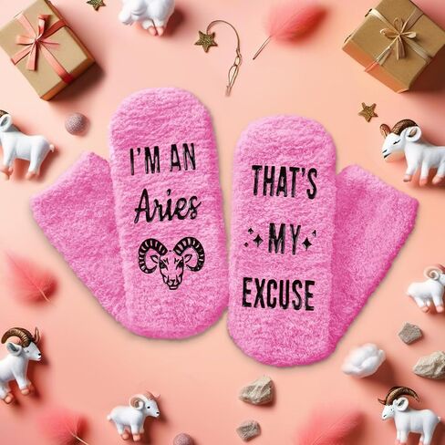HAPPYPOP Funny Capricorn Zodiac Gifts for Women - Astrology Constellation Horoscope Gifts Teen Girls, Capricorn Socks, December January Birthday Gifts in Saudi Arabia