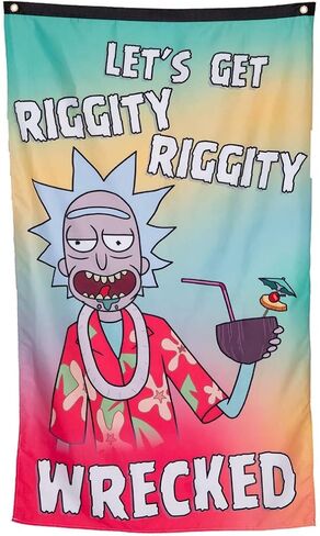 Rick and Morty Wall Banner (30" by 50") (Portal & Cats) in Saudi Arabia