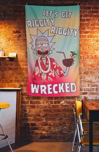 Rick and Morty Wall Banner (30" by 50") (Portal & Cats) in Saudi Arabia