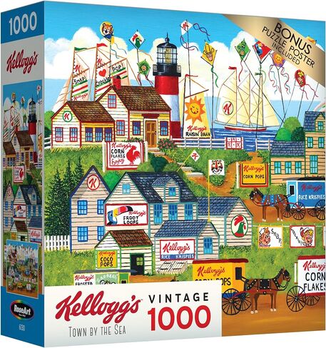 RoseArt - Kellogg's - Cereal Favorites - 1000 Piece Jigsaw Puzzles for Adults in Kuwait