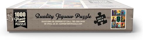 MyPuzzle Legends of The National Parks: Multi-Image Print - Edition 1, Vintage Poster - Premium 1000 Piece Jigsaw Puzzle for Adults in Kuwait