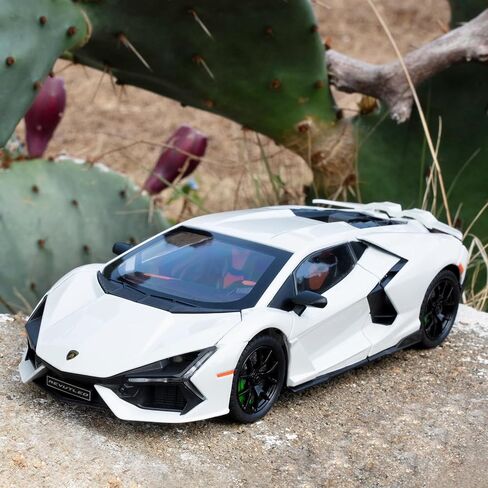 Lamborghini Reventon Toy car, 1/24 cast Model car with Sound, Light and Pullback, Collector's Model car, Gift for Children (red) in Saudi Arabia