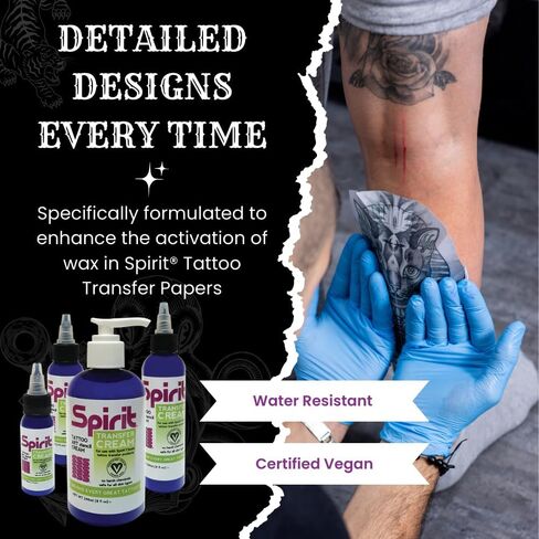 Spirit® Classic Tattoo Stencil Transfer Cream, 8oz Bottle in Saudi Arabia