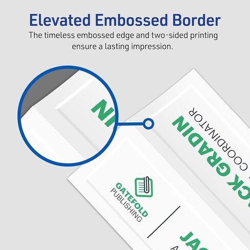 Avery Printable Tent Cards, 3.5" x 11", White with Embossed Border, 50 Blank Place Cards for Laser and Inkjet Printers (5309) in Saudi Arabia