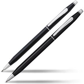Cross Classic Century Ballpoint Pen ، Ballpen المتوسطة ، يشمل صندوق هدايا متميز - Titanium Gray Micro -Knurl