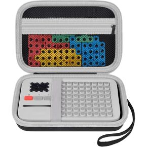 Case Compatible with GiiKER Super Blocks Puzzle Game, Super Slide Brain Teaser Puzzle Holder, Organizer Storage Bag for Electronic Brain Game Console & Puzzles for Kids Boys and Girls -Box Only-White