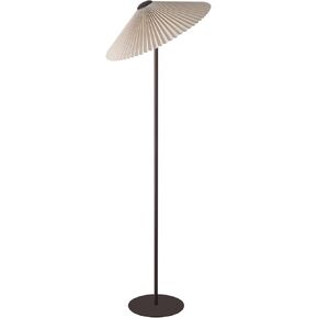 KUNJOULAM Pleated Floor Lamp, Pole Floor Lamps, Simple Design Tall Lamp with Fabric Lampshade, Standing Lamp for Living Room, Bedroom, Office, Home (Gold)