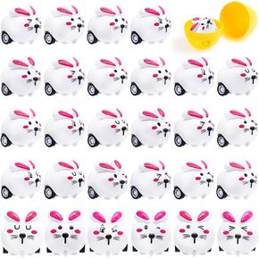 30 PCS Easter Bunny Toy Cars ، ألعاب الأرانب التي تسحبها السيارات ، ألعاب الأرنب المصغرة لأشجار سلة عيد الفصح ، حشوات بيض عيد الفصح ، تفضل الحفلات ، جوائز الفصول الدراسية ، هدايا أعياد الميلاد ، الأطفال ، الفتيات ، الأولاد