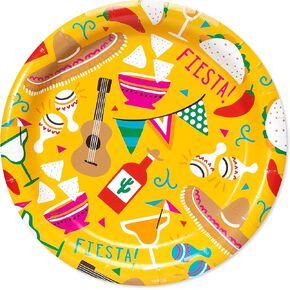 American Greetings 3-Count # sq. ft. Plastic Table Covers, Fiesta Party Supplies (54 in. x 84 in.)